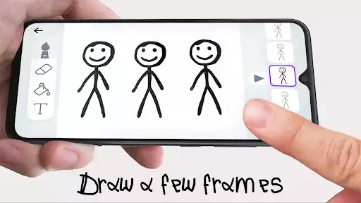 Play Stickman: draw animation maker as an online game Stickman: draw animation maker with UptoPlay
