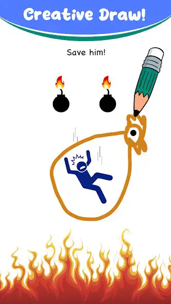 Play Stickman:Draw Rescue  and enjoy Stickman:Draw Rescue with UptoPlay