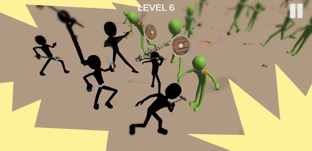 Play Stickman Fight Arena Shadow 3D as an online game Stickman Fight Arena Shadow 3D with UptoPlay