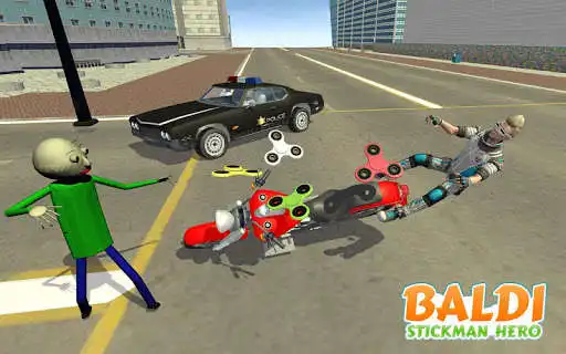 Play Stickman Fight Baldi Gangster as an online game Stickman Fight Baldi Gangster with UptoPlay