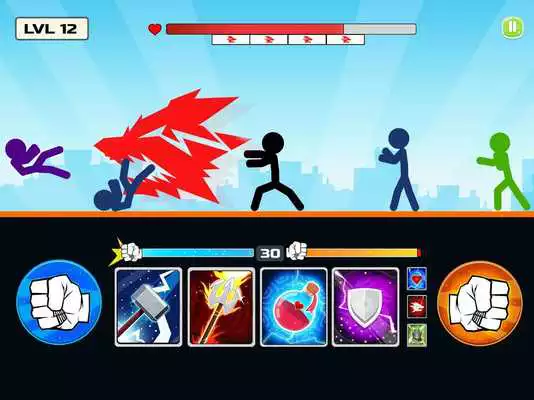 Play Stickman Fighter : Mega Brawl