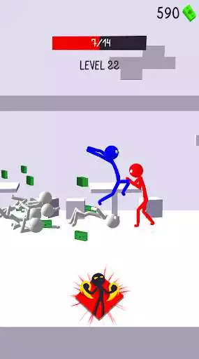 Play Stickman Fighter as an online game Stickman Fighter with UptoPlay