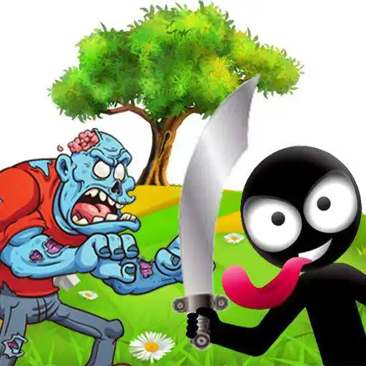 Free play online Stickman fights vs zombies: escape APK