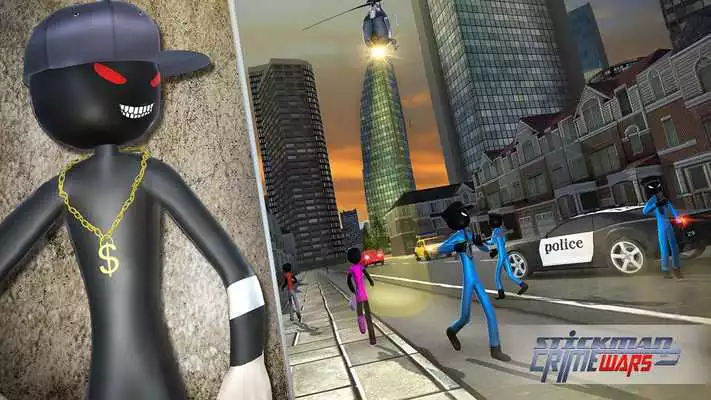 Play Stickman Gangster City Vegas Crime Mafia Chase
