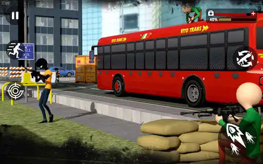 Play Stickman Gangster Crime Simulator 2020 as an online game Stickman Gangster Crime Simulator 2020 with UptoPlay