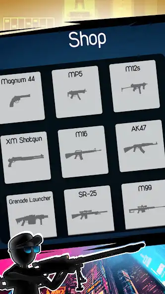 Play Stickman Gun Shooter as an online game Stickman Gun Shooter with UptoPlay