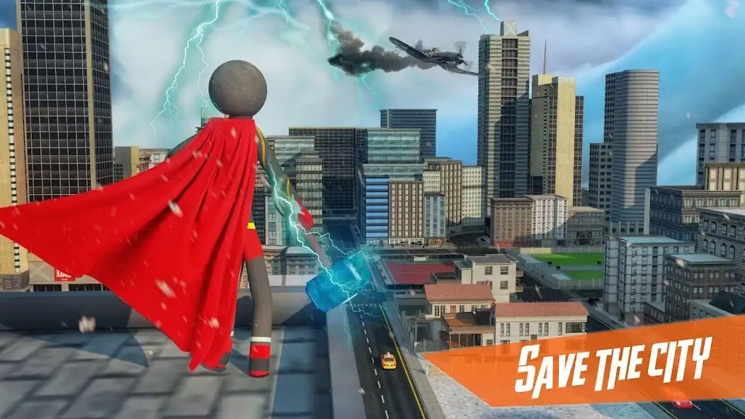 Play Stickman Hammer Grand Gangster 2020 as an online game Stickman Hammer Grand Gangster 2020 with UptoPlay