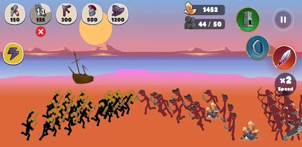 Play Stickman Heroes - Battle as an online game Stickman Heroes - Battle with UptoPlay
