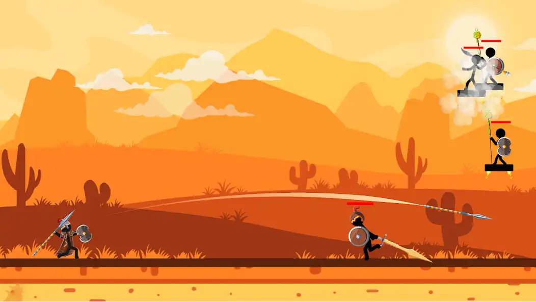 Play Stickman Hero Gladiator : Epic Battle as an online game Stickman Hero Gladiator : Epic Battle with UptoPlay