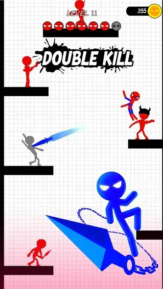 Play Stickman Hero: Teleport Fight as an online game Stickman Hero: Teleport Fight with UptoPlay