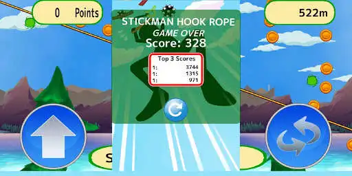 Play Stickman Hook Rope as an online game Stickman Hook Rope with UptoPlay