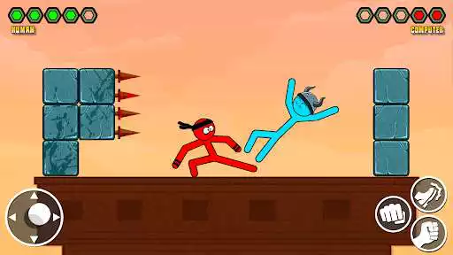 Play Stickman Kick Fighting Game as an online game Stickman Kick Fighting Game with UptoPlay