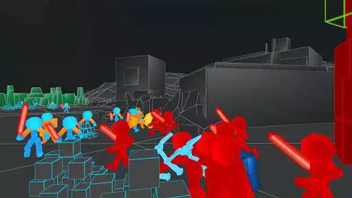Play Stickman: Legacy of Neon Warriors as an online game Stickman: Legacy of Neon Warriors with UptoPlay