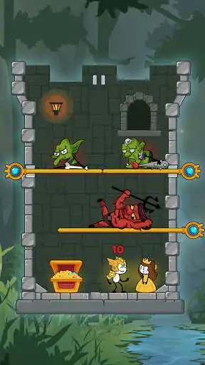 Play Stickman Legendary Knight: Pull Pin Level Up as an online game Stickman Legendary Knight: Pull Pin Level Up with UptoPlay