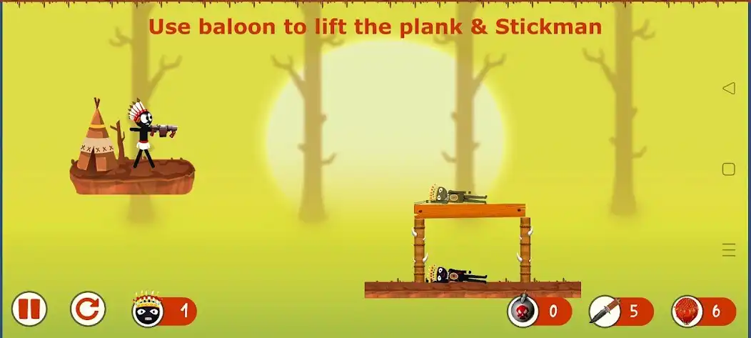 Play Stickman mind arrow as an online game Stickman mind arrow with UptoPlay