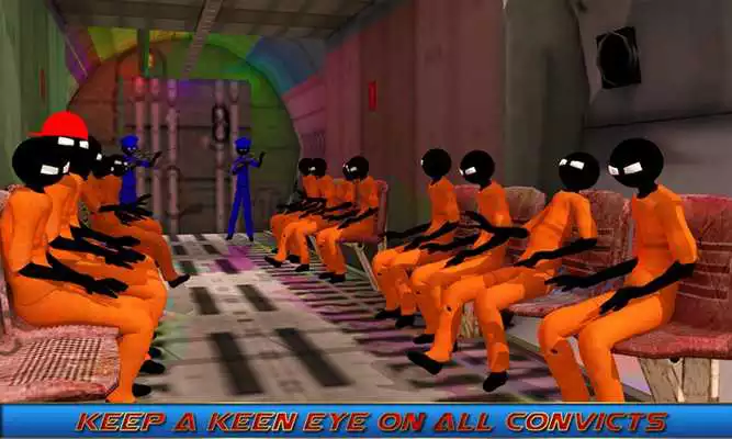 Play Stickman Prisoner Transport: Police Airplane