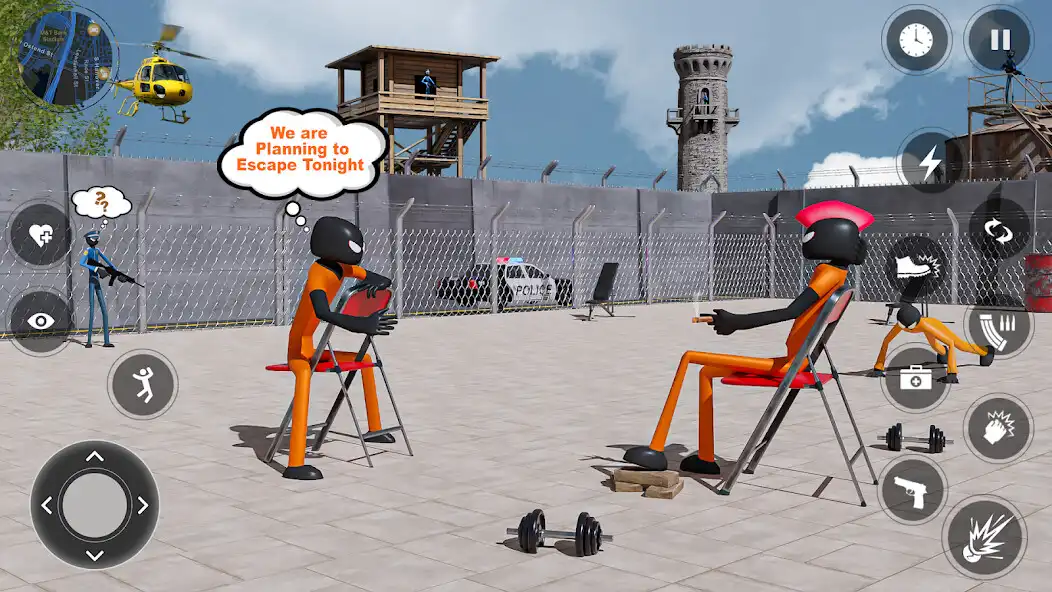 Play Stickman Prison: Jail Break 3D  and enjoy Stickman Prison: Jail Break 3D with UptoPlay