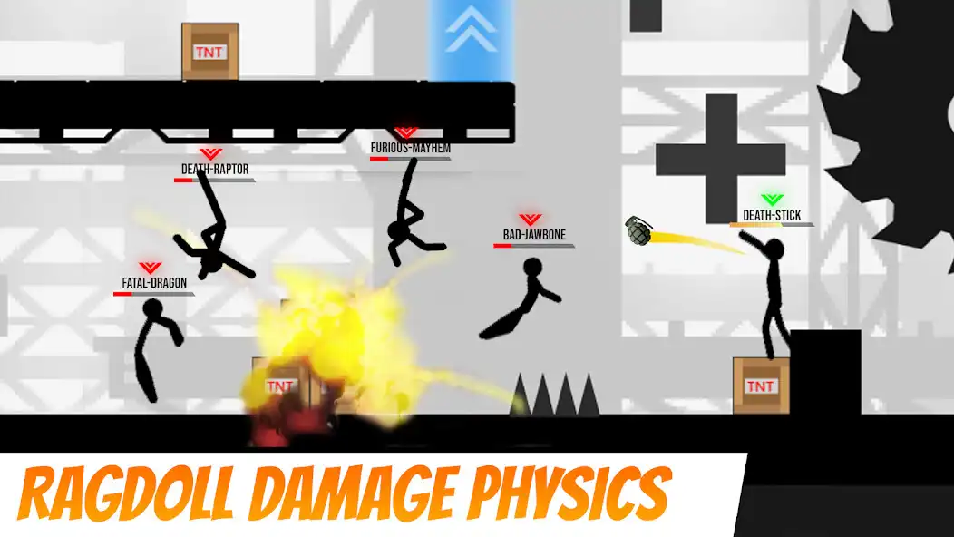 Play Stickman PvP - Ragdoll Fighter  and enjoy Stickman PvP - Ragdoll Fighter with UptoPlay