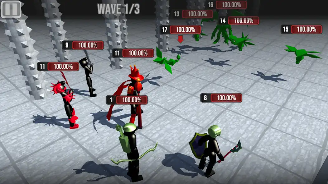 Play Stickman Raid: Warriors Legends as an online game Stickman Raid: Warriors Legends with UptoPlay