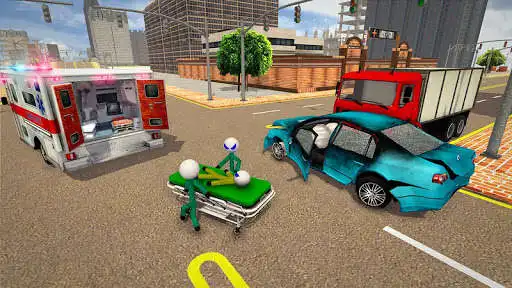 Play Stickman Rescue Ambulance Game  and enjoy Stickman Rescue Ambulance Game with UptoPlay