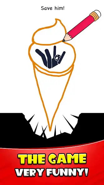 Play Stickman Rescue: Draw Game as an online game Stickman Rescue: Draw Game with UptoPlay