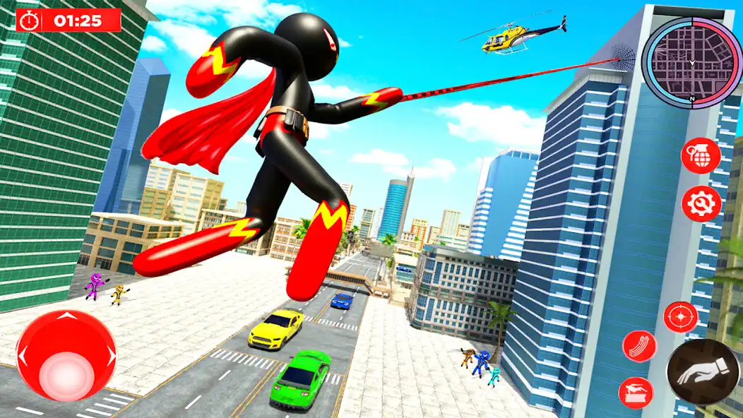 Play Stickman Rope Superhero Game  and enjoy Stickman Rope Superhero Game with UptoPlay