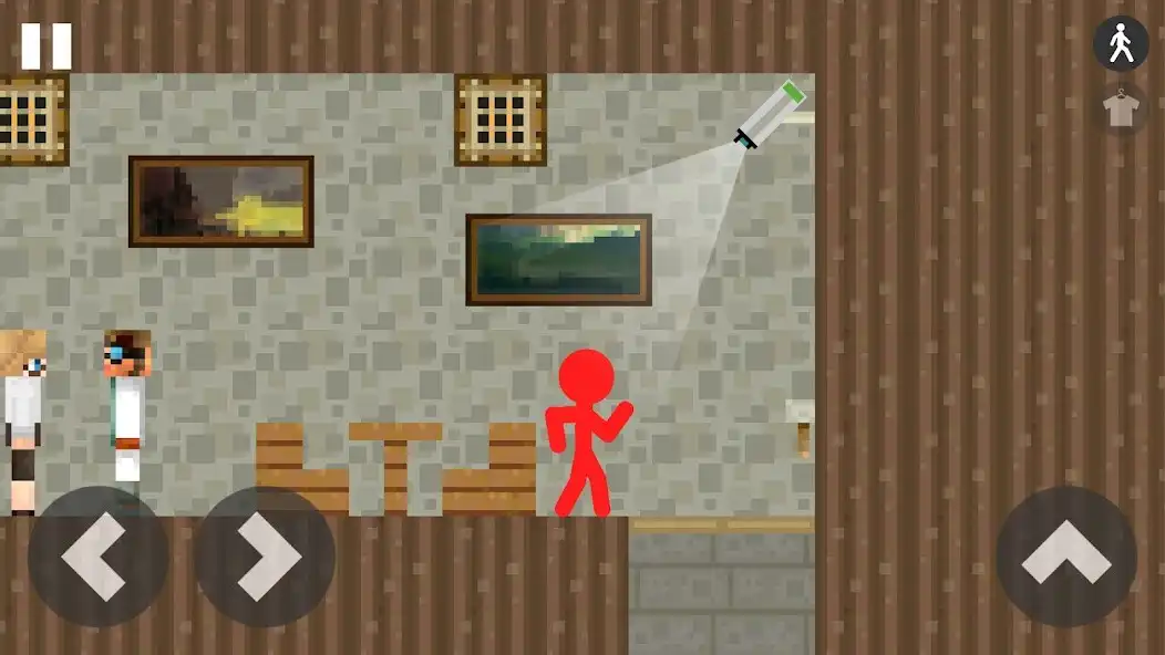 Play Stickman School Escape Craft as an online game Stickman School Escape Craft with UptoPlay