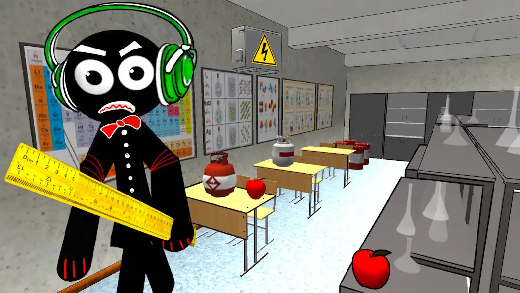 Play Stickman School Neighbor  and enjoy Stickman School Neighbor with UptoPlay