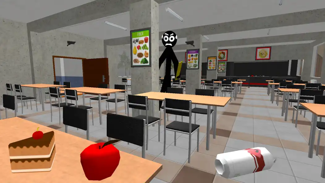 Play Stickman School Neighbor as an online game Stickman School Neighbor with UptoPlay