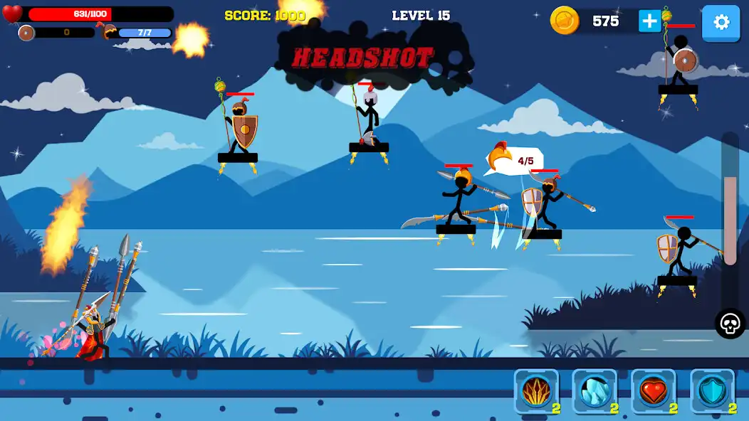 Play Stickman Shadow Warrior as an online game Stickman Shadow Warrior with UptoPlay