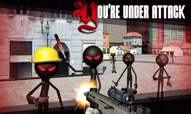Play Stickman Shooter 3D as an online game Stickman Shooter 3D with UptoPlay