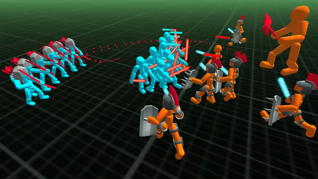 Play Stickman Simulator Neon Battle as an online game Stickman Simulator Neon Battle with UptoPlay