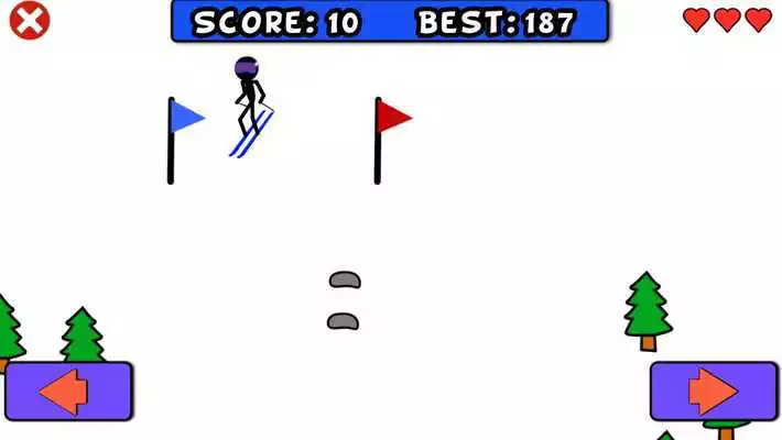 Play Stick Man Ski Run