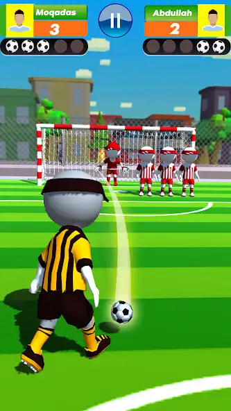 Play Stickman Soccer - Penalty game as an online game Stickman Soccer - Penalty game with UptoPlay