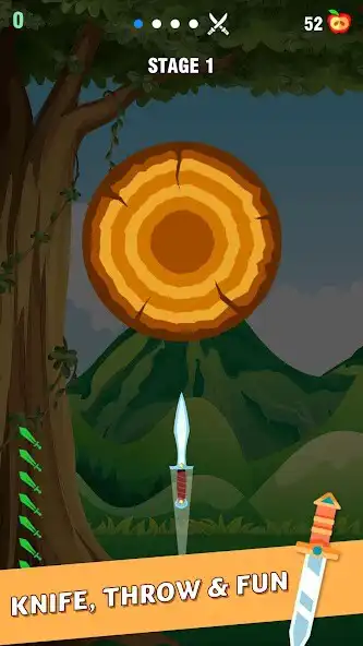 Play Stickman Sticky Knife Throw as an online game Stickman Sticky Knife Throw with UptoPlay