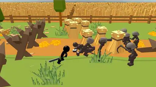 Play Stickman Sword Fighting 3D as an online game Stickman Sword Fighting 3D with UptoPlay