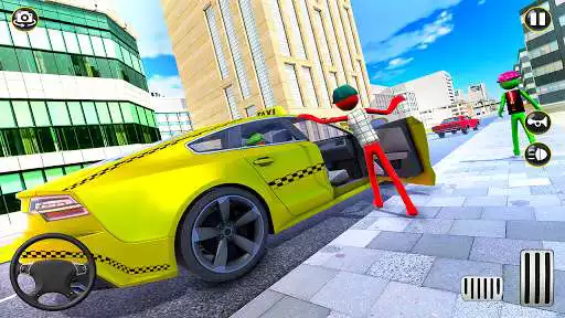 Man Driver Game Stickman Taxi Driver - New Car Driving Games online game with UptoPlay