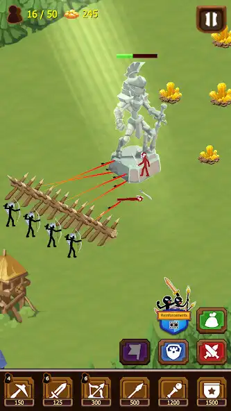 Play Stickman War 4 as an online game Stickman War 4 with UptoPlay