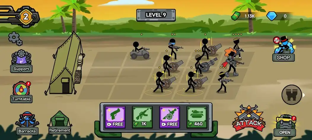Play Stickman Warfare：Shooting War  and enjoy Stickman Warfare：Shooting War with UptoPlay