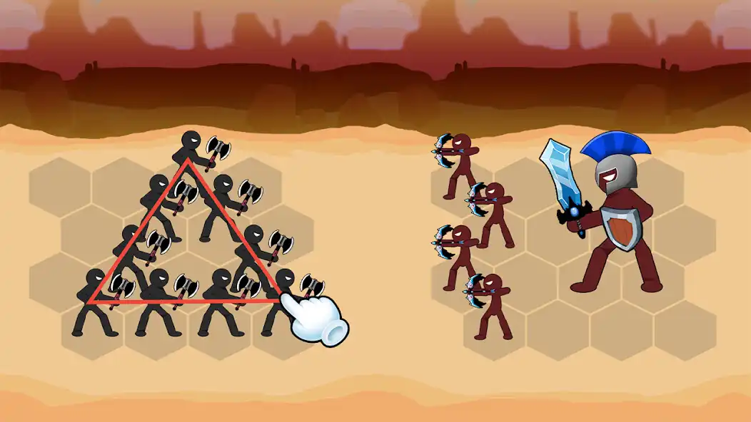 Play Stickman War Merge Master as an online game Stickman War Merge Master with UptoPlay