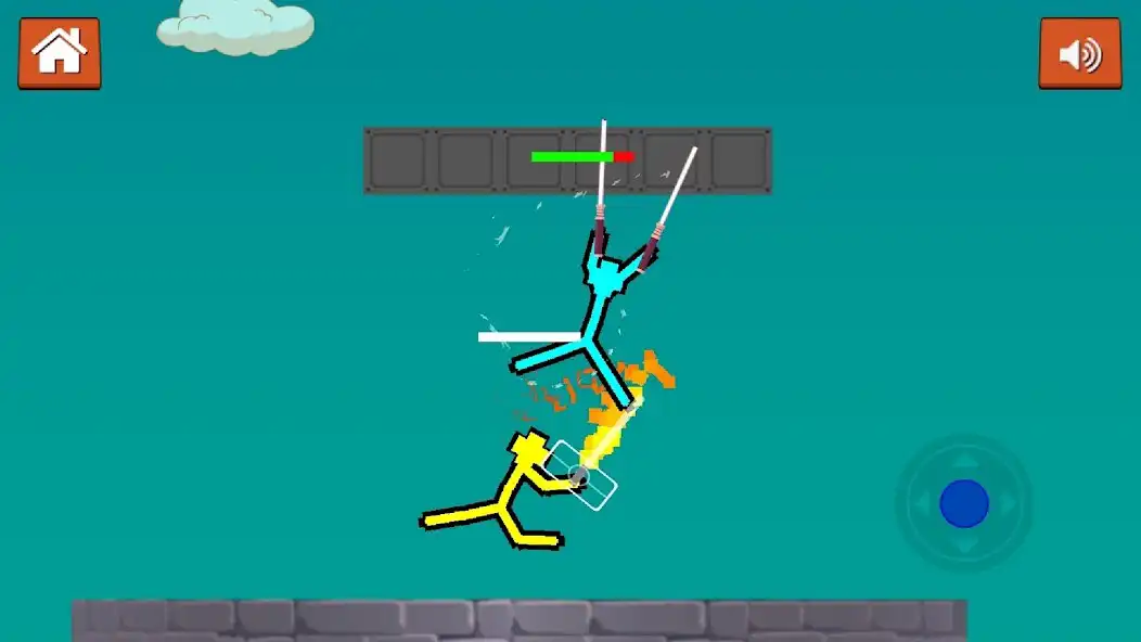 Play Stickman Warriors Supreme as an online game Stickman Warriors Supreme with UptoPlay