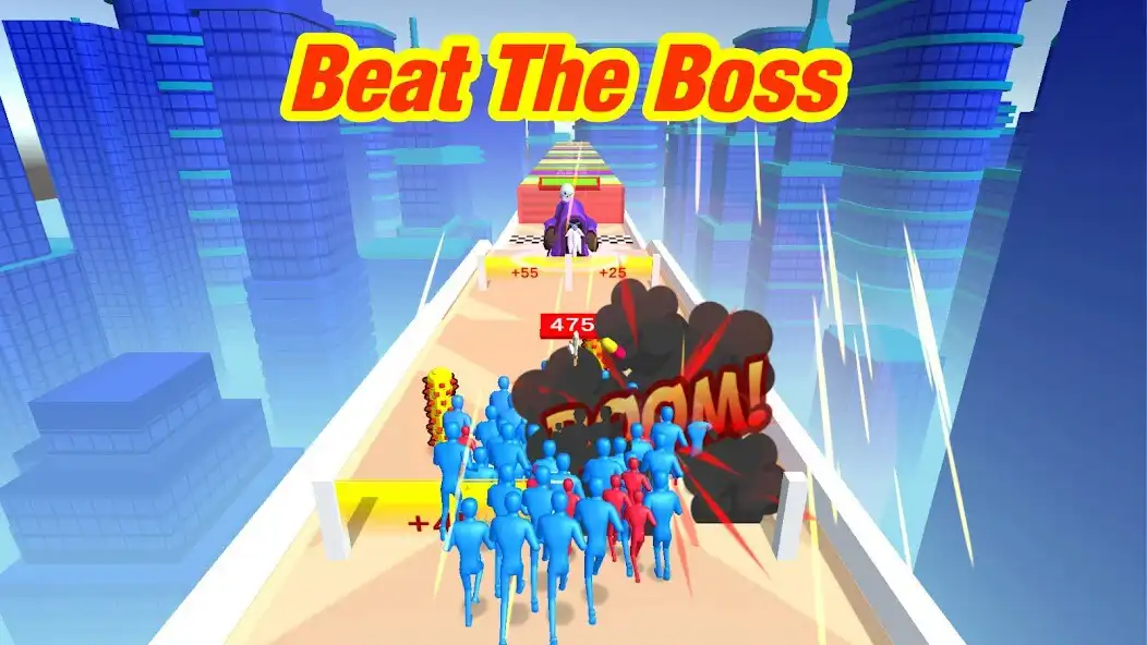 Play Stickmen Crowd Fight as an online game Stickmen Crowd Fight with UptoPlay