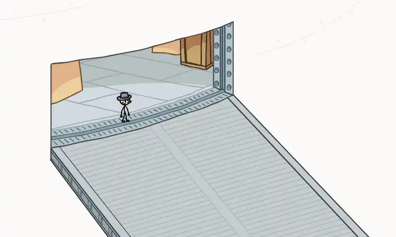 Play Stickmin infiltrating Fleeing as an online game Stickmin infiltrating Fleeing with UptoPlay