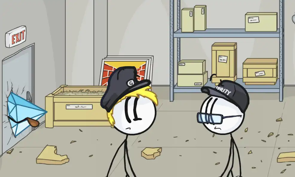 Play Stickmin Stealing the Diamond as an online game Stickmin Stealing the Diamond with UptoPlay