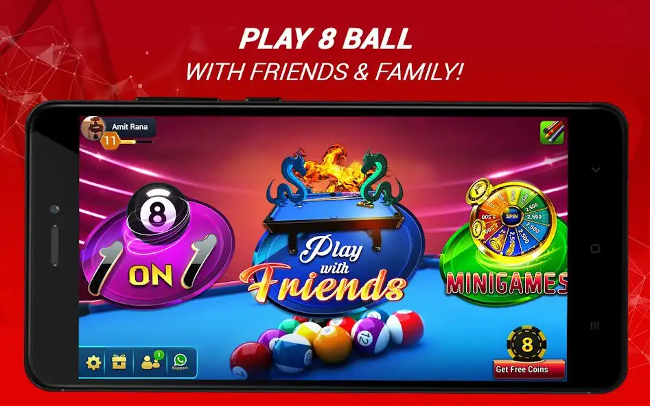 Play Stick Pool Club: 8 Ball Pool, 3D Poker, Callbreak as an online game Stick Pool Club: 8 Ball Pool, 3D Poker, Callbreak with UptoPlay
