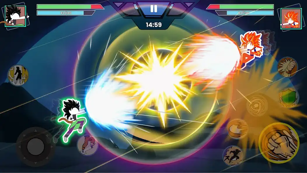 Play Stick Shadow Fighter Warriors as an online game Stick Shadow Fighter Warriors with UptoPlay