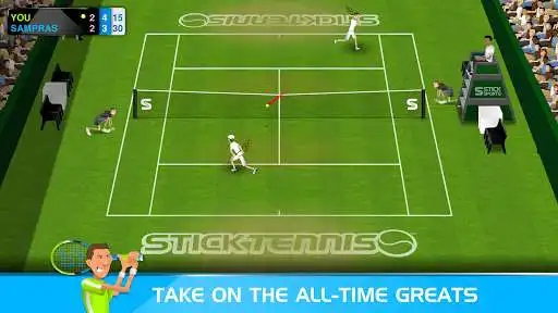 Play Stick Tennis as an online game Stick Tennis with UptoPlay