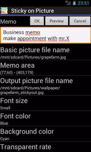 Play Sticky on Picture