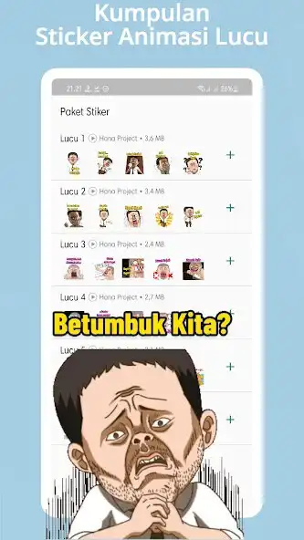 Play Stiker Lucu Bergerak WA Stiker  and enjoy Stiker Lucu Bergerak WA Stiker with UptoPlay