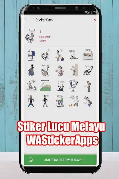 Play Stiker Lucu Melayu - WAStickerApps as an online game Stiker Lucu Melayu - WAStickerApps with UptoPlay